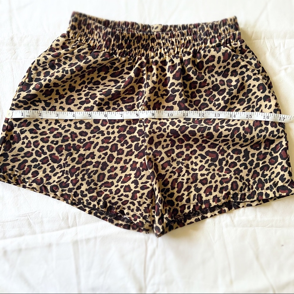 Girls Cheetah Print Pull On Shorts Size L(10/12) - Picture 9 of 10
